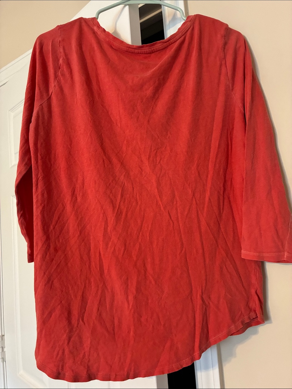 Lucky Brand Red Long-Sleeve Top with Peacock Graphic - Picture 4 of 4
